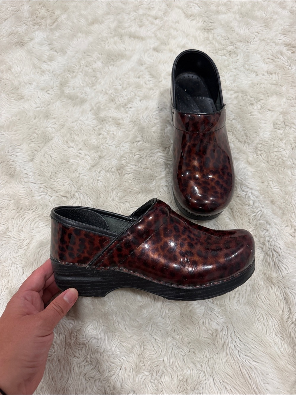 Dansko Professional Clog glossy tortoise patent Woman’s Size EU 38 or US 7-7.5